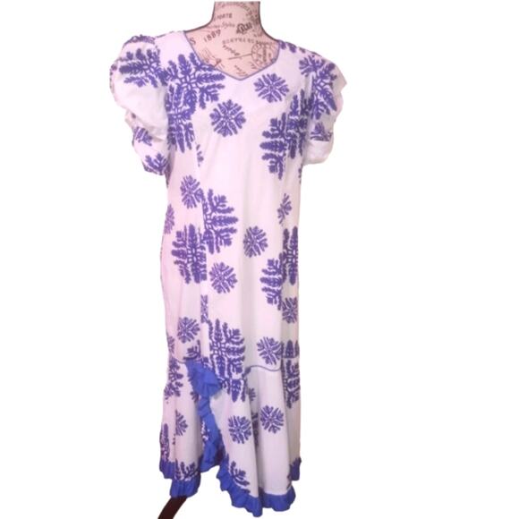 Vintage T & L Muumuu Factory Hawaiian tiki tropical dress. Size 10 - Picture 1 of 7